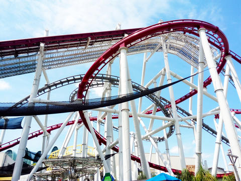 A roller coaster