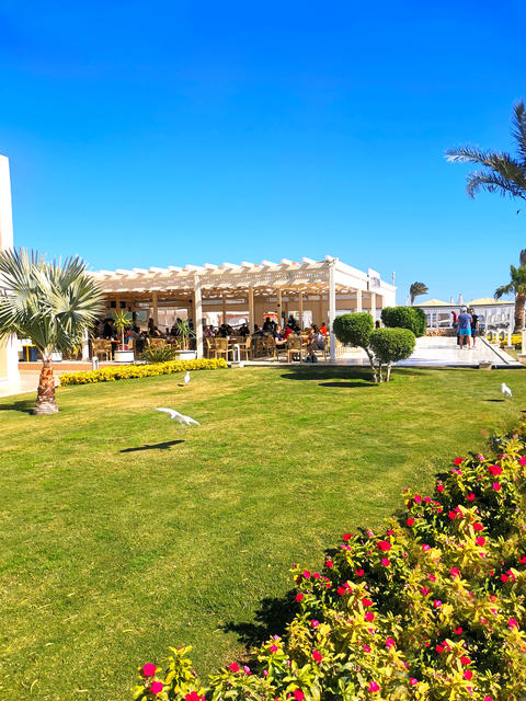 The hotel's landscaped grounds offer relaxation and entertainment