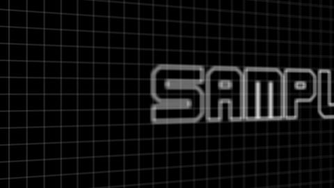 3d Stroke Title Animation with Grid Background