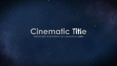 Title Animation with Glitch And Blur Effects