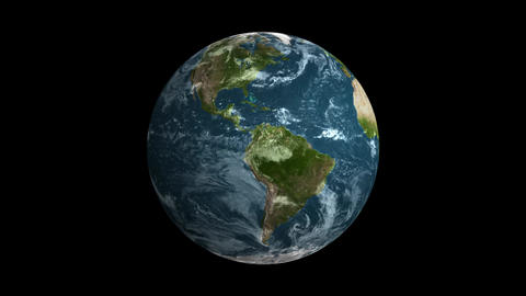 Earth Globe Rotation Loop Template. No Plugins