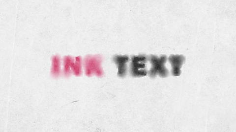 Ink Bleed Text or Logo Reveal Project File