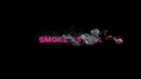 Project File Smoke Reveal for Text and Logo
