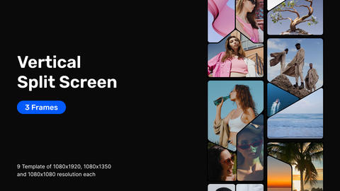 Vertical Split Screen – 3 Frames for FCPX