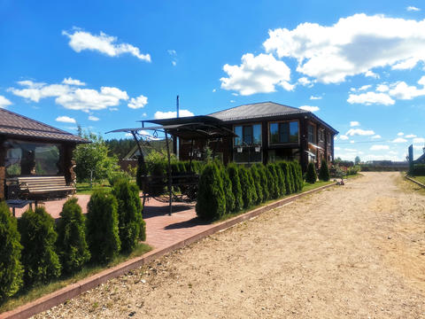 Wooden country house with private garden