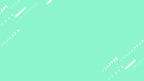 幾何学模様の図形が両端に配置された背景イラスト 色背景