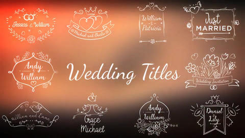 Love Romantic Wedding Titles Pack - 2
