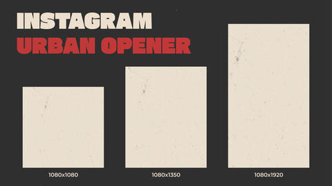 Instagram Urban Opener After Effects