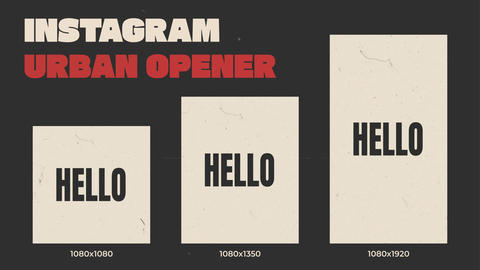 Instagram Urban Opener After Effects - 2