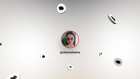 YouTube Channel Intro with Social Media Call to Action