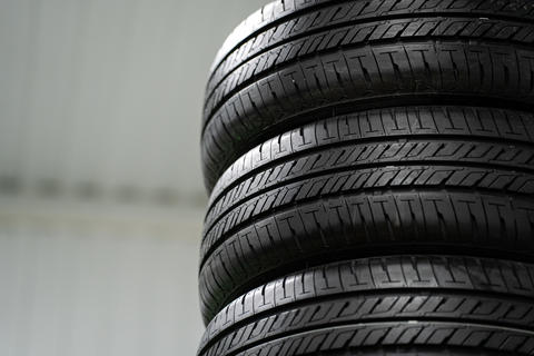 Three new tires from a car