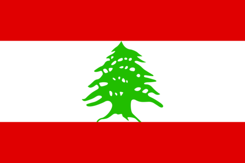 National flag of Lebanon. Lebanon flag icon, badge. Backdrop, sticker, button flag of Lebanon