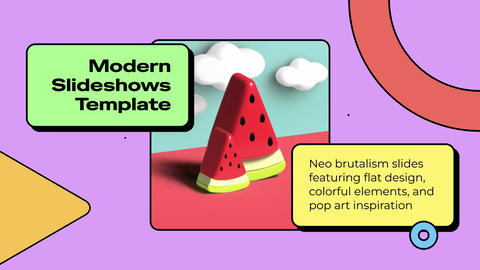 Neo Brutalism Slideshows