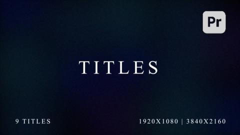 Modern Minimal Titles | MOGRT