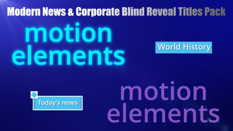 Modern News & Corporate Blind Reveal Titles Pack