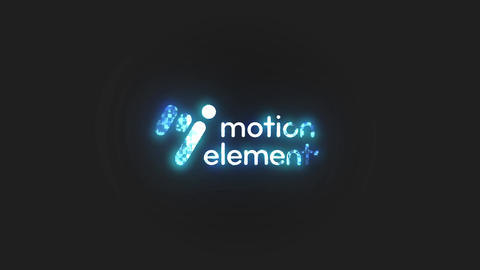 Pixel Glitch Logo Animation