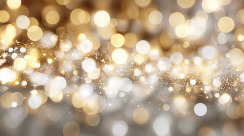 Luxury Abstract Bokeh Background with Shimmering Golden Lights