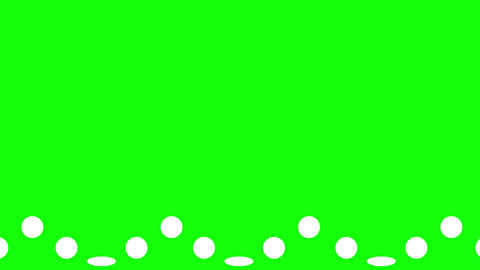 A looping animation of bouncing dots and circles moving forward, with a transparent background