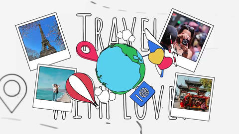 Cartoon Style Travel Opener FCPX