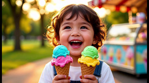 girl with ice cream