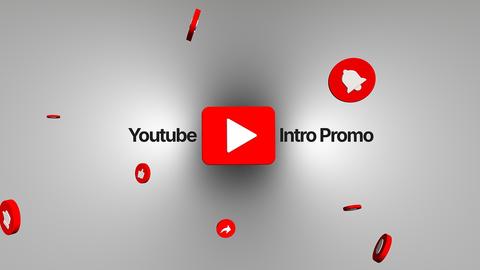 Modern YouTube Channel Intro with Social Media Callouts