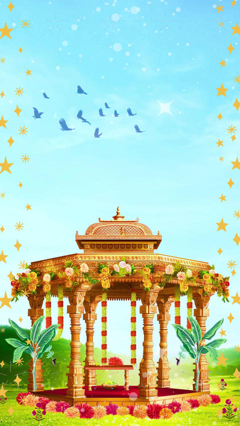 Wedding Invitation animation stock video (5)