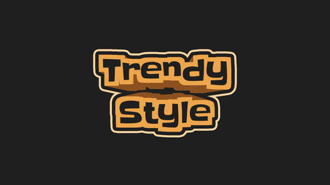 Extruded Bold Titles