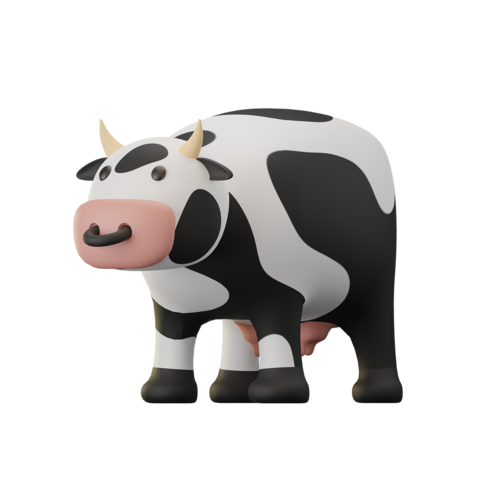Cow 3D Icon