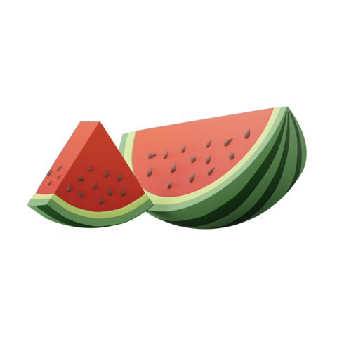 Watermelon 3D Icon