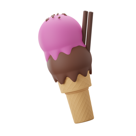 Ice Cream 3D Icon