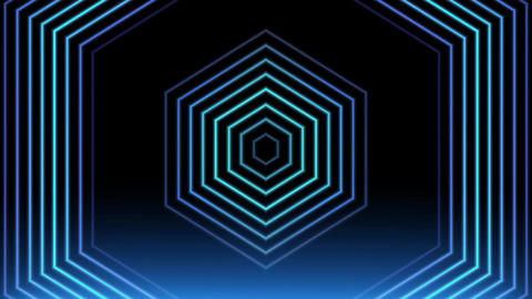hexagon neon laser lights vj loop animation