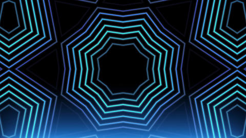 Neon laser mandala pattern glow vj loop