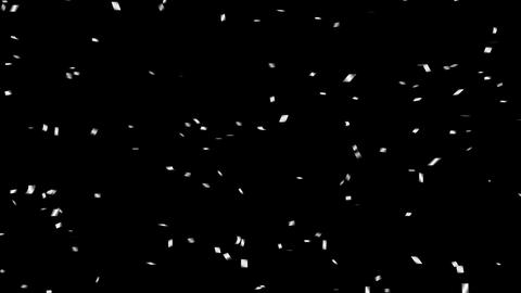 Silver confetti animation background, silver - 1
