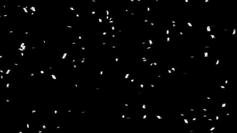 Silver confetti animation background, silver - 2