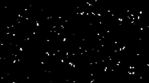 Silver confetti animation background, silver - 3