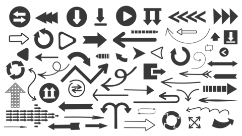 Arrows and pointer