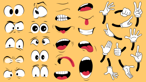 Cartoon face expression
