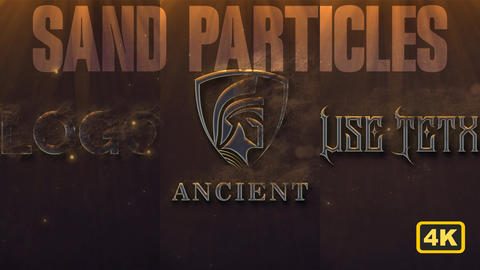 Sand Particles Logo Reveal