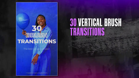 Vertical Brush Transitions For Premiere Pro - 2