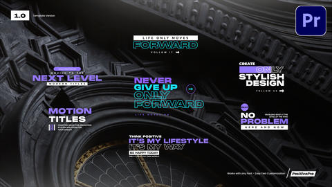 Motion Titles Package For Premiere Pro