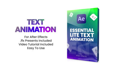 Text Animation 애프터 이펙트 애니메이션 프리셋 54362179 | MotionElements