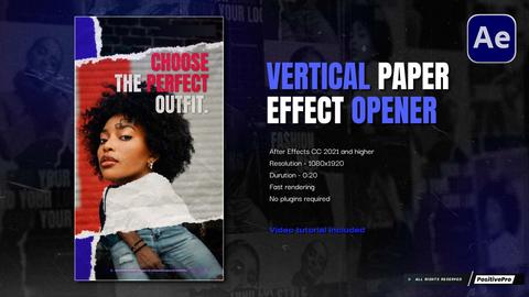 Paper Effect Fashion Opener Vertical