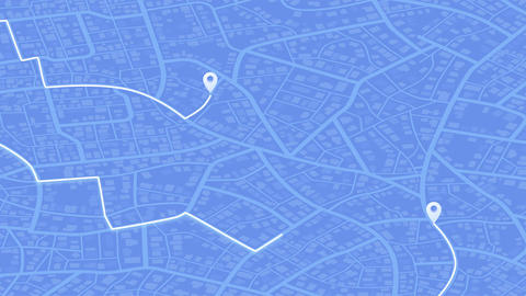 Navigator traffic animation line and destination GPS technology transportation. Concept of isometric