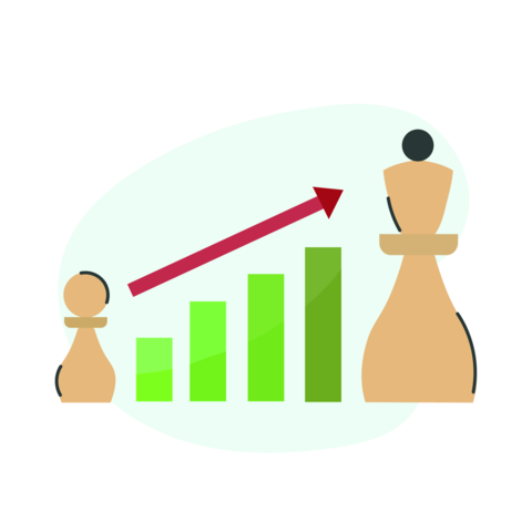 Strategy concept icon clipart logtotype isolated vector illustration