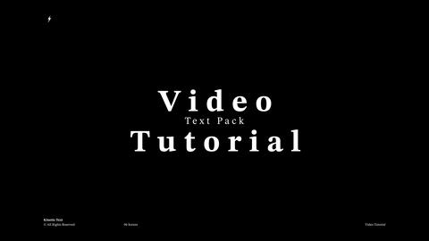 Kinetic Text Motion Graphics template 54610657 | MotionElements