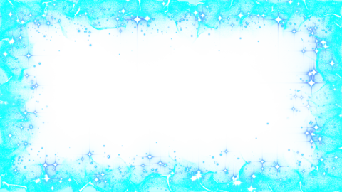 Glitter particle frame effect light blue