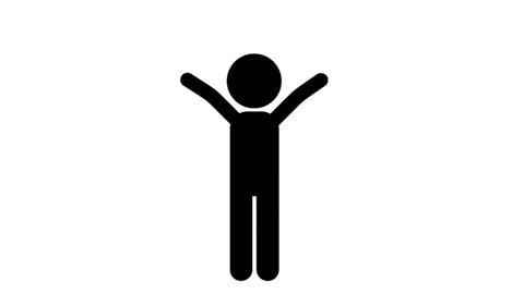 People waving their hands in celebration