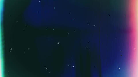 Overlaying a black background with glare on a screen image with scratches and white dots from dust
