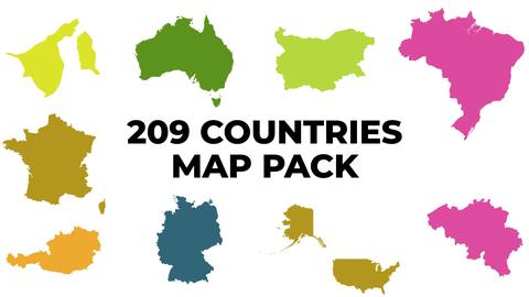 209 Countries Maps Pack