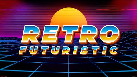 Retro Futuristic Alphanumeric